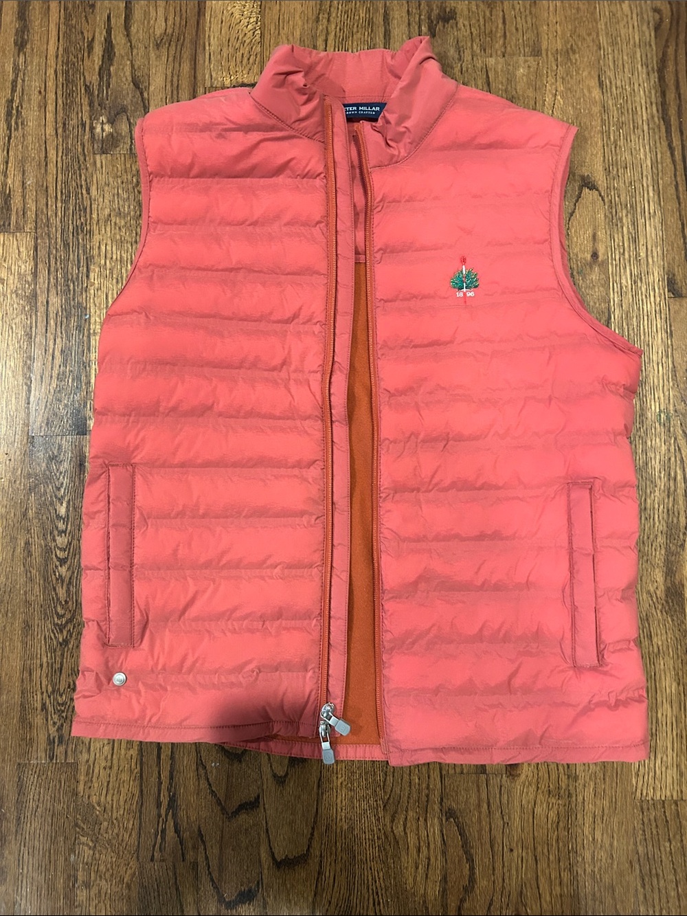 Peter Millar Quilted Puffer Vest with Merion Golf  Club Logo.